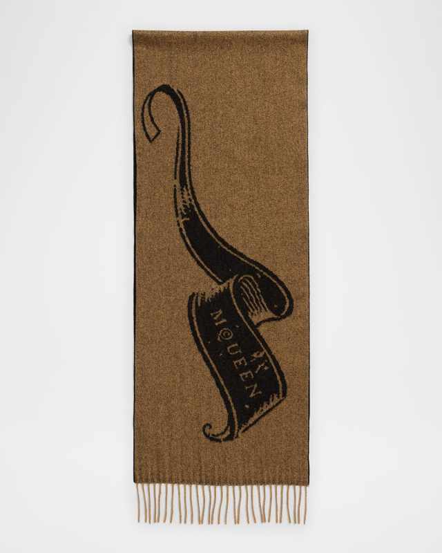 Cashmere & Wool Tattoo Scarf